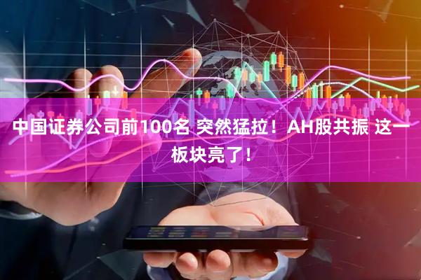 中国证券公司前100名 突然猛拉！AH股共振 这一板块亮了！