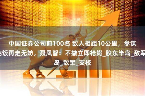 中国证券公司前100名 敌人相距10公里，参谋说吃完饭再走无妨，聂凤智：不撤立即枪毙_胶东半岛_敌军_支校